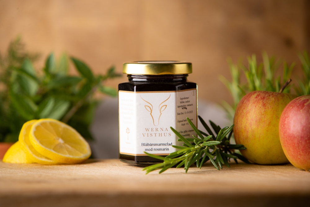 Blåbärsmarmelad med rosmarin 